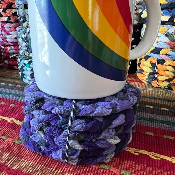 Set of Six Braided Coasters - Picture 8 of 12